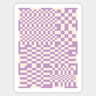 Checkerboard Pattern - Purple Sticker